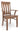 kinkaid arm chair, arm chair, chair, dining room chair, kitchen chair, amish style furniture, handmade furniture
