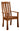 monarch arm chair, arm chair, hardwood chair, dining room chair, kitchen chair, amish style furniture, handmade furniture