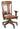 omaha desk chair, Desk chair, office chair, hardwood office chair, roller chair, handmade furniture, amish style furniture