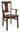 tennessee arm chair, arm chair, hardwood chair, dining room chair, kitchen chair, amish style furniture, handmade furniture