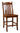 46 mission 6 slat barstool, Bar stool, high top chair, kitchen island stool, hardwood stools, amish style furniture, handmade furniture