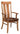 aurora arm chair, arm chair, hardwood chair, dining room chair, kitchen chair, amish style furniture, handmade furniture