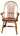 bow sheaf arm chair, arm chair, hardwood chair, dining room chair, kitchen chair, amish style furniture, handmade furniture