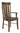 carla arm chair, arm chair, hardwood chair, dining room chair, kitchen chair, amish style furniture, handmade furniture