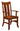 galveston arm chair, arm chair, hardwood chair, dining room chair, kitchen chair, amish style furniture, handmade furniture