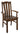raleigh arm chair, arm chair, hardwood chair, dining room chair, kitchen chair, amish style furniture, handmade furniture