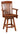 richland swivel bar stool, Bar stool, swivel stool, swivel chair, high top chair, kitchen island stool, hardwood stool, handmade furniture