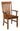 rockfort arm chair, arm chair, hardwood chair, dining room chair, kitchen chair, amish style furniture, handmade furniture