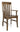 roland arm chair, arm chair, hardwood chair, dining room chair, kitchen chair, amish style furniture, handmade furniture