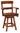 savannah swivel bar stool, Bar stool, swivel stool, swivel chair, high top chair, kitchen island stool, hardwood stool, handmade furniture